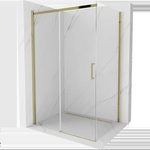 Mexen Omega плъзгаща се душ кабина 120 x 90 см, прозрачна, златна - 825-120-090-50-00 (825-120-090-50-00)