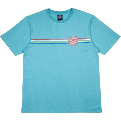 SANTA CRUZ tričko Opus Dot Stripes T-Shirt Mineral Blue