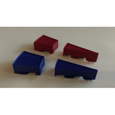 Vofotronix Sada segmentů trojúhelník + lichoběžník 4 ks červený + modrý