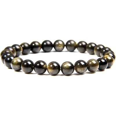 Nubis korálkový náramek Gold Obsidian KN330