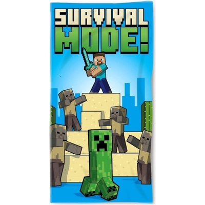 MLC Plážová osuška Minecraft motív Survival Mode! 70 x 140 cm