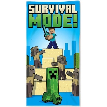 MLC Plážová osuška Minecraft motív Survival Mode! 70 x 140 cm