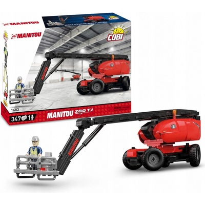 COBI 1683 Kolesová teleskopická plošina Manitou 280TJ