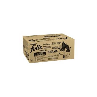 Felix Fantastic Multipack 80 x 85 g hovězí, kuře, tuňák. treska v želé