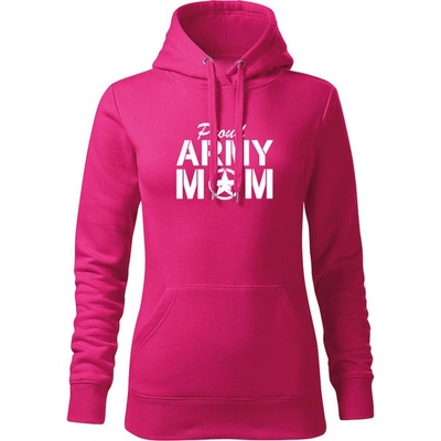 Waragod dámska mikina s kapucňou army mom ružová