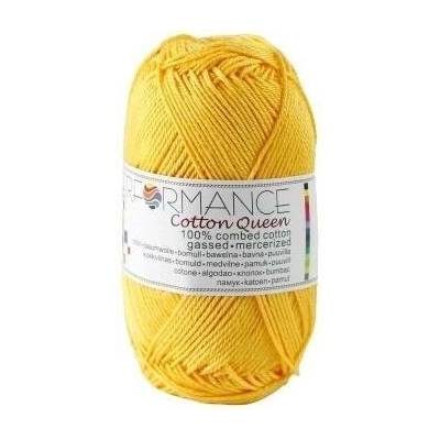 Performance Bavlněná příze Cotton Queen 0114 - žlutá 50g 125m