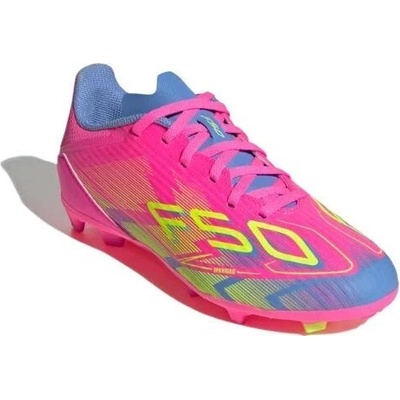 adidas F50 League Jr FG/MG lucid pink/lucid lemon/blue fusion