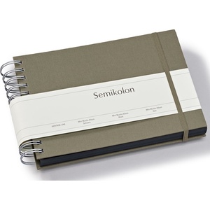 Semikolon Uni Mini Mucho албум за снимки, сиво-кафяв, с черни страници (369978)