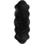 Tiseco Home Studio Черна изкуствена кожа Агнешка кожа, 60 x 180 cm - Tiseco Home Studio (3432BLACK)