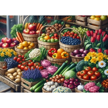 Alipson Puzzle - Puzzle The Gardener's Stall - 500 piese