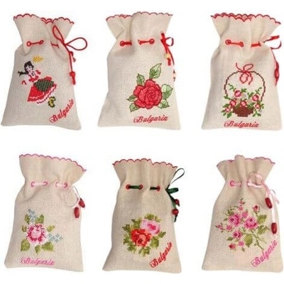 Lema Sušené lístky ruží vo vyšívanom plátennom vrecúšku 10 g