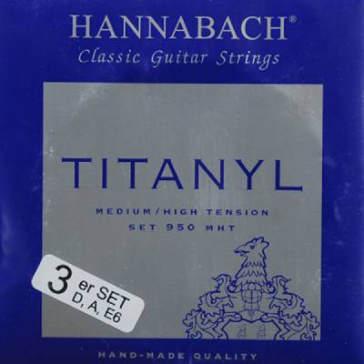 Hannabach série 950 Medium / High Tension Titanyl 3-bas GEW653159