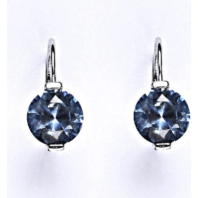 Čištín stříbrný 64660568 se syntetickým zirkonem akvamarín NK 1461