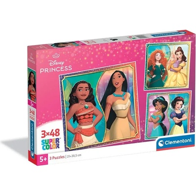 Clementoni Пъзел Принцесите 3x48 части - CLEMENTONI