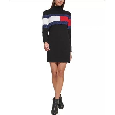 Tommy Hilfiger dámské svetrové šaty Metallic
