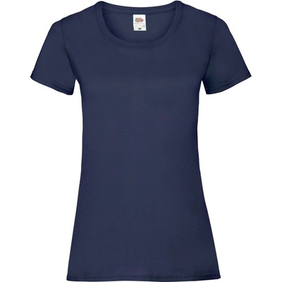 Fruit of the Loom Дамска тениска с къс ръкав fruit of the loom lady-fit valueweight - тъмносиня xxl (16137200305)