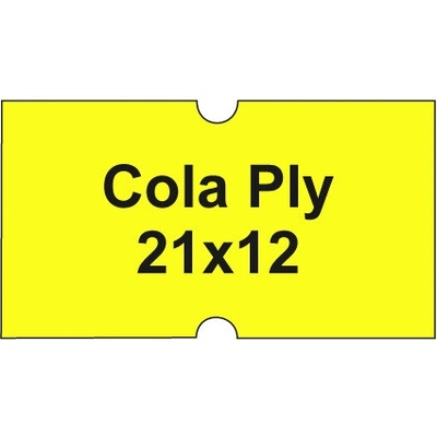 Cenovkové etikety Cola PLY 21x12 žlté