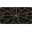 Pure Line Home Пътека MARSA Геометрична абстракция Black & Gold