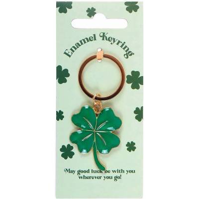 Jones Home & Gift Ключодържател Lucky Four-Leaf Clover Keyring