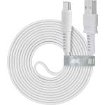 RIVACASE Кабел Rivacase PS6002WT21, от USB A(м) към USB C(м), 2.1m, бял (PS6002WT21)