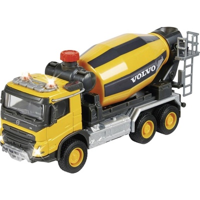 Majorette Autíčko stavební míchačka Volvo Truck Cement Mixer se zvukem a světlem délka 19 cm