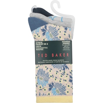 Ted Baker Чорапи Ted Baker Women's Crew Socks - Blue/Yellow