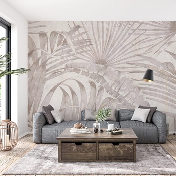 Decono Фототапет Бежов Тропик