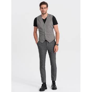 Ombre Clothing Сива мъжка жилетка от жакард Ombre Clothing Ombre Clothing | Siv | МЪЖЕ | S