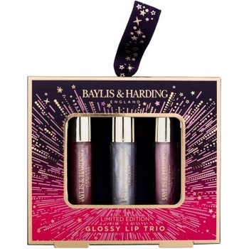 Baylis & Harding Moonlight Fig Glossy Lip Trio подаръчен комплект: Гланц за устни 3 x 2, 5 ml