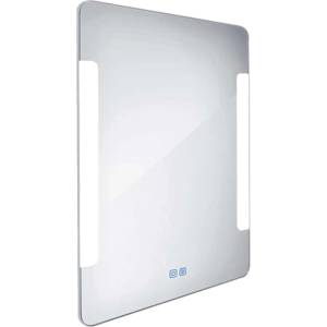 Nimco - Огледало със LED осветление, 60x80 см, сензор за допир, алуминий ZP 18002VX (ZP 18002VX)