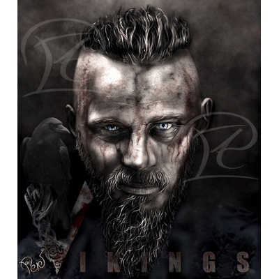 Obraz - Vikings / Ragnar Lothbrok - PepéArt 80x70cm