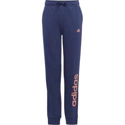 adidas LINEAR PANTS dívčí tepláky tmavě modrá
