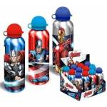 BigBuy Fun Water bottle Avengers Botella Aluminio 500 ml - 3 mod Red Grey Blue Aluminium (500 ml)