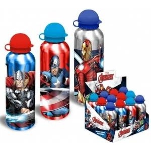 BigBuy Fun Water bottle Avengers Botella Aluminio 500 ml - 3 mod Red Grey Blue Aluminium (500 ml)