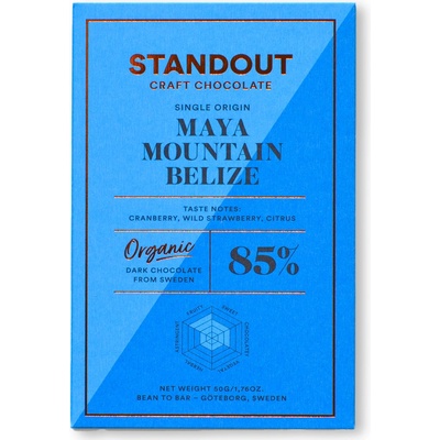 Standout Chocolate 85% Maya Mountain Belize BIO 50 g