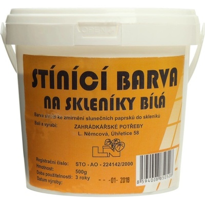 Barva stínící na skleníky bílá 500g