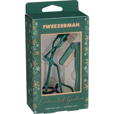 Tweezerman Enchanted Garden Lash Gift Set limitovaná sada hřebínku a kleštiček na řasy – Zboží Dáma