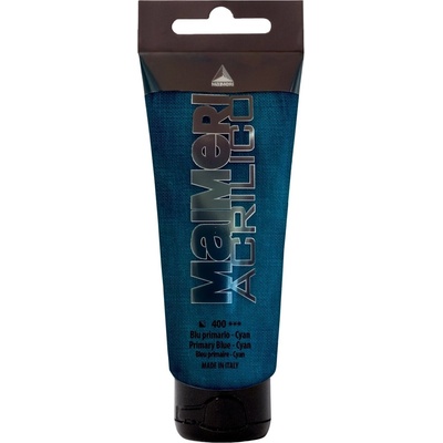 Maimeri Acrilico АКРИЛНА боя Primary Blue Cyan 400 200 ml 1 бр (M0924400)