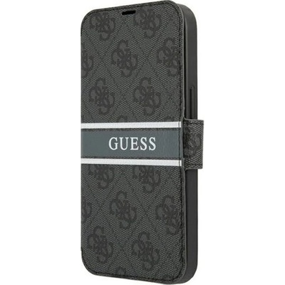 Púzdro Guess iPhone 13 Mini book case 4G Stripe sivé