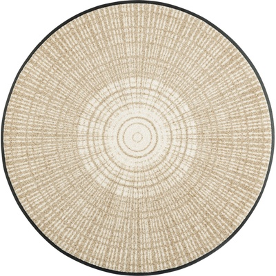 wash+dry Kruhový koberec Cascara beige 115 x 115 cm
