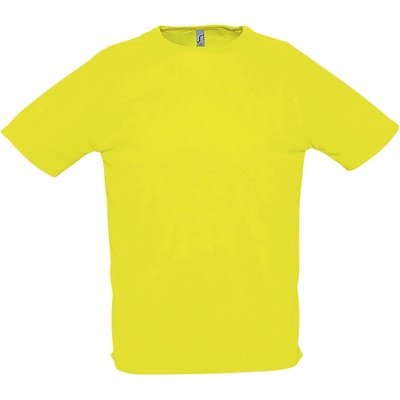 Soľs Sporty pánske tričko s krátkym rukávom neon yellow