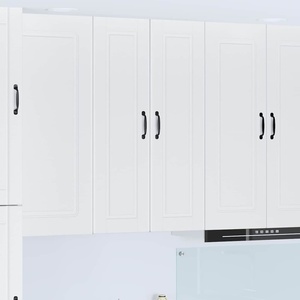 vidaXL Стенен шкаф PORTO Бяло 30 x 31 x 100 см Инженерна дървесина (885455)
