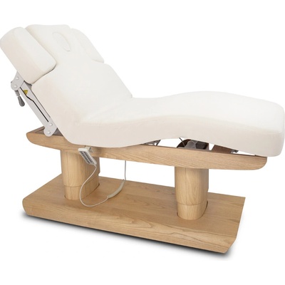 Fabulo Galene Elektrické wellness lehátko s vyhrievaním a LED osvetlením Farba: krémová 195*75 cm | 100 kg | krémová