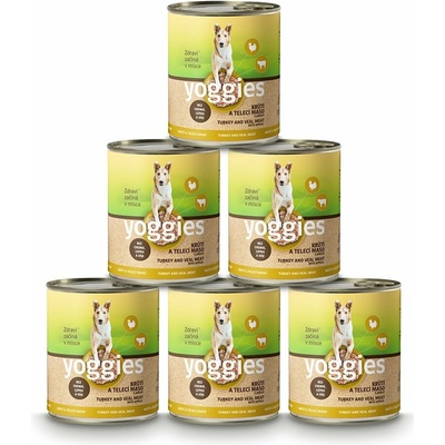 Yoggies Morčacie a teľacie s jablkami 6 x 800 g