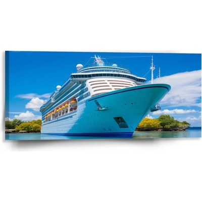 Sablio Obraz Luxusná výletná loď v tropickom raji - 110x50 cm
