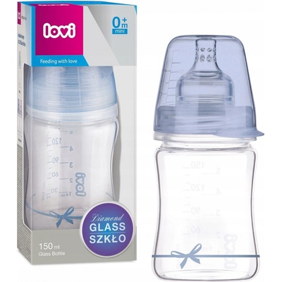 LOVI lahev skleněná Baby Shower kluk 74/104boy 150 ml