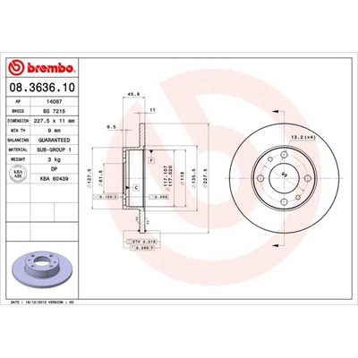 BREMBO 08.3636.10