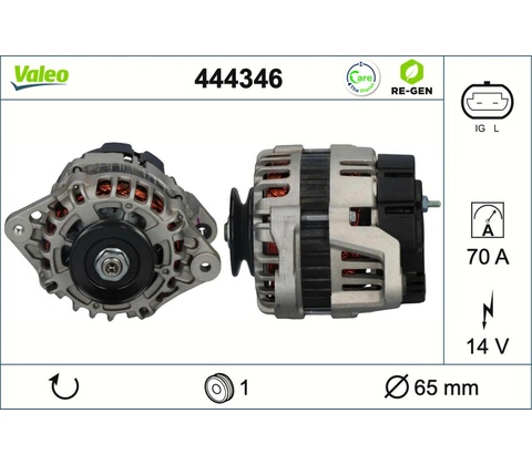 Alternátor VALEO 444346