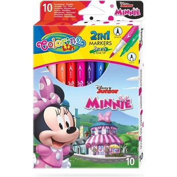 Colorino Двувърхи флумастери 10 цвята Minnie Mouse Colorino Disney