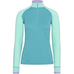 Kari Traa Дамско мериносово термобельо Kari Traa Women's Mila Half Zip Merino base layer - Blue Lagoon (115-2740-0113)